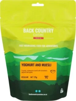 Back Country Freeze Dried Food - Yoghurt And Muesli