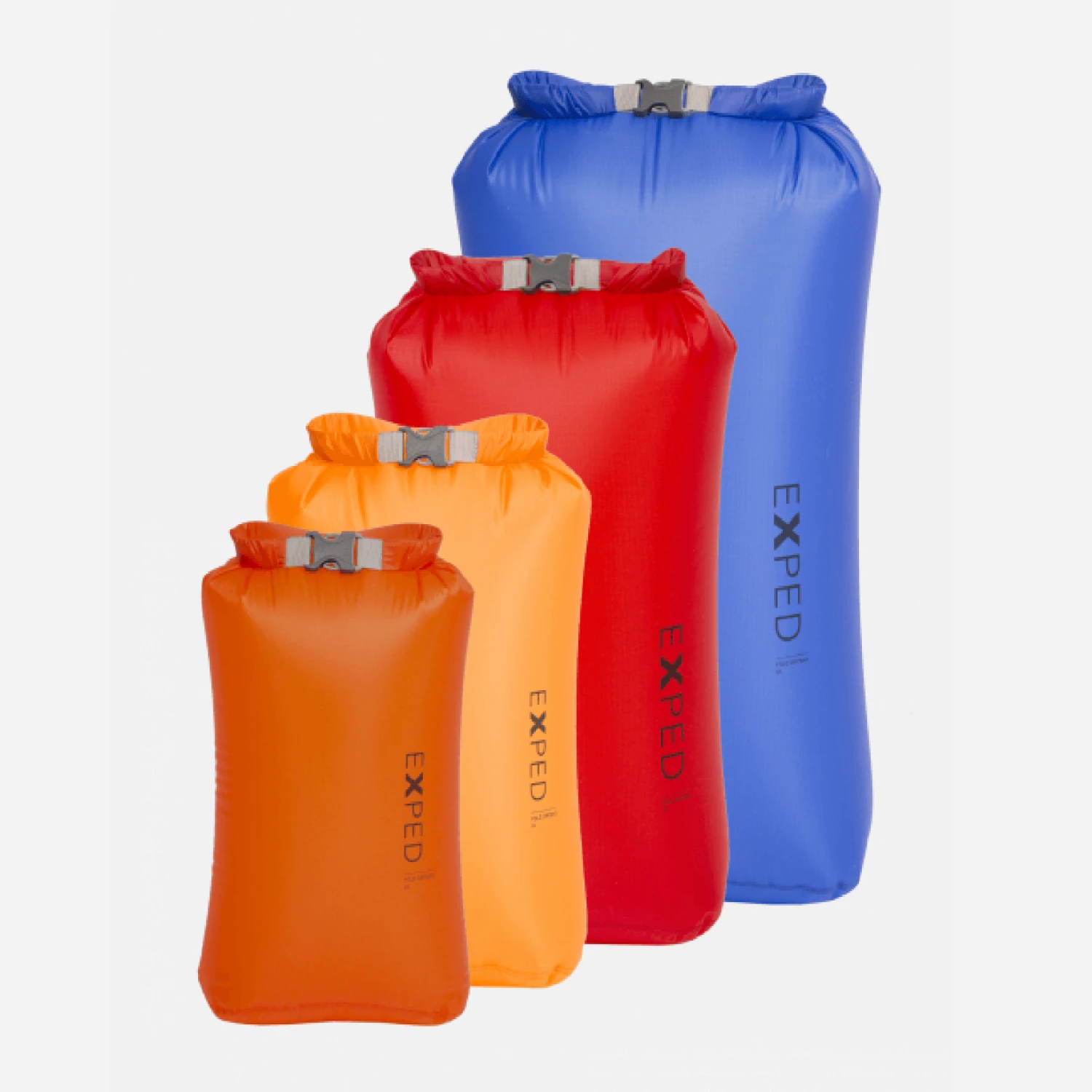 Exped Fold Dry Bag UL - 4 Pack XS-L 3 Exped Fold Dry Bag UL - 4 Pack XS-L