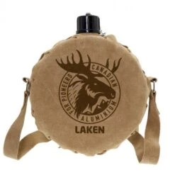 Laken Aluminium Canteen Bottle With Leather Cover - 1L