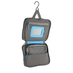LifeVenture Wash Bag -Outdoor Camping Shop LifeVenture Wash Bag Small Grey Open 837394