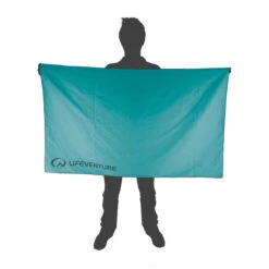 LifeVenture Recycled SoftFibre Trek Towel - Giant -Outdoor Camping Shop LifeVenture Recycled SoftFibre Trek Towel Giant Teal 02