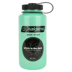 Nalgene Tritan Wide Mouth Bottle - 1L -Outdoor Camping Shop Nalgene Tritan Wide Mouth Bottle 1L Glow Black 364695