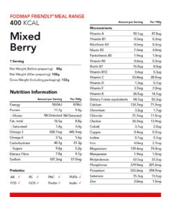 Radix Nutrition FODMAP Mixed Berry Whey Based - 400kcal 7 Radix Nutrition FODMAP Mixed Berry Whey Based - 400kcal -Outdoor Camping Shop Radix Nutrition FODMAP Breakfast Mixed Berry WheyProtein 03